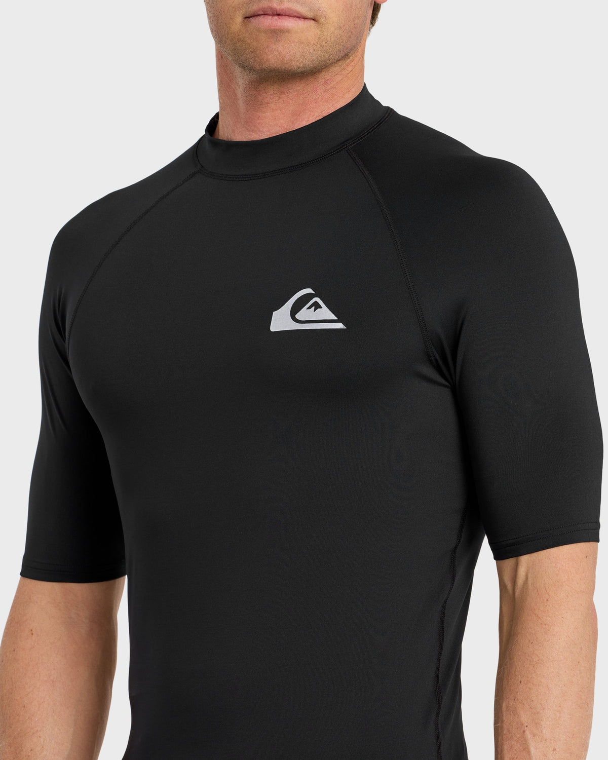 Everyday UPF 50 Short Sleeve Rashguard - Black | Quick SilverSignature