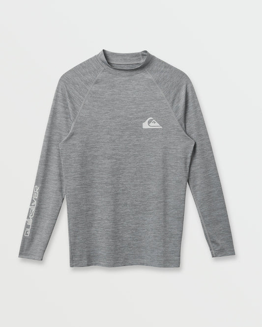 Everyday UPF 50 Long Sleeve Rashguard - Smoked Gray Heather | Quick SilverQuality