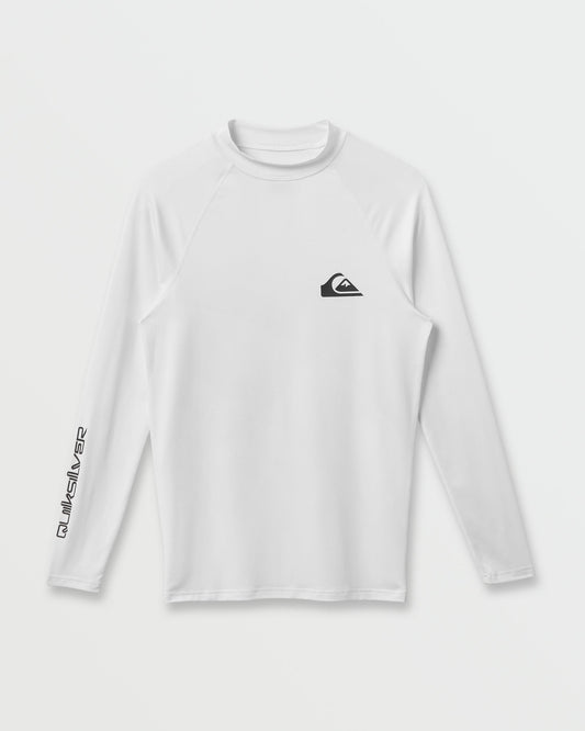 Everyday UPF 50 Long Sleeve Rashguard - White | Quick SilverTrending