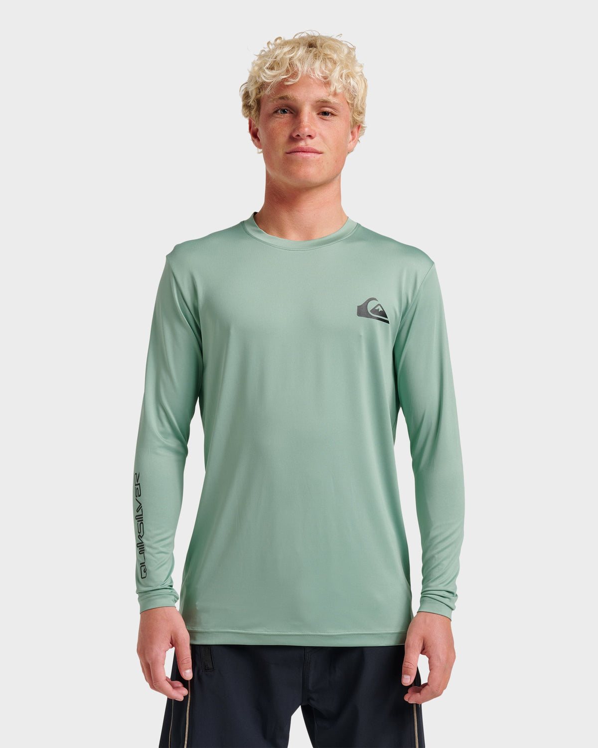 Everyday Long Sleeve Surf Tee - Granite Green | Quick SilverValue