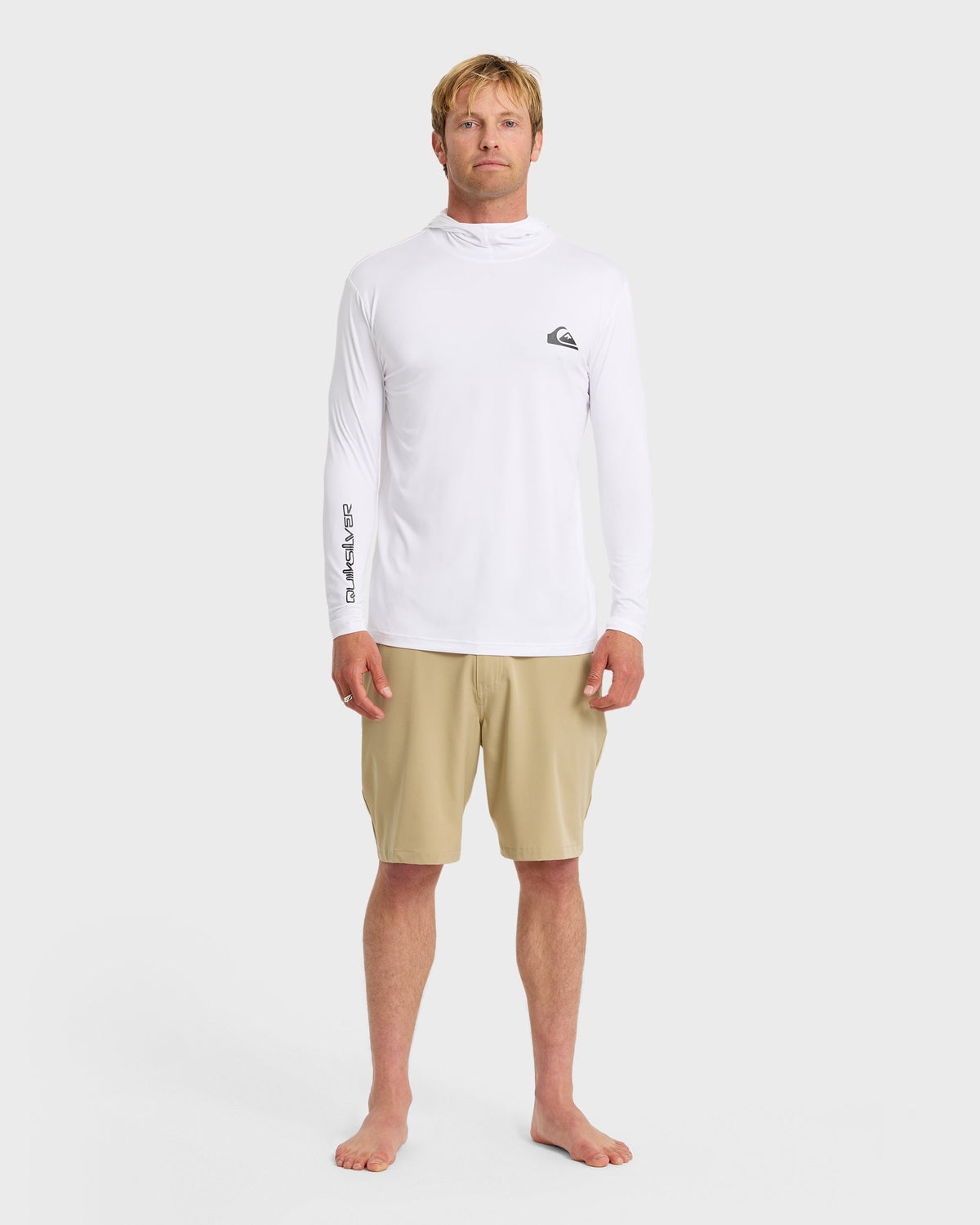 Everyday Hooded Surf Tee - White | Quick SilverSmart Buy
