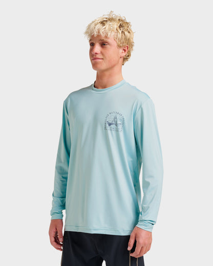 Waterman Coolbreeze Long Sleeve Surf Tee - Sterling Blue | Quick SilverTrusted