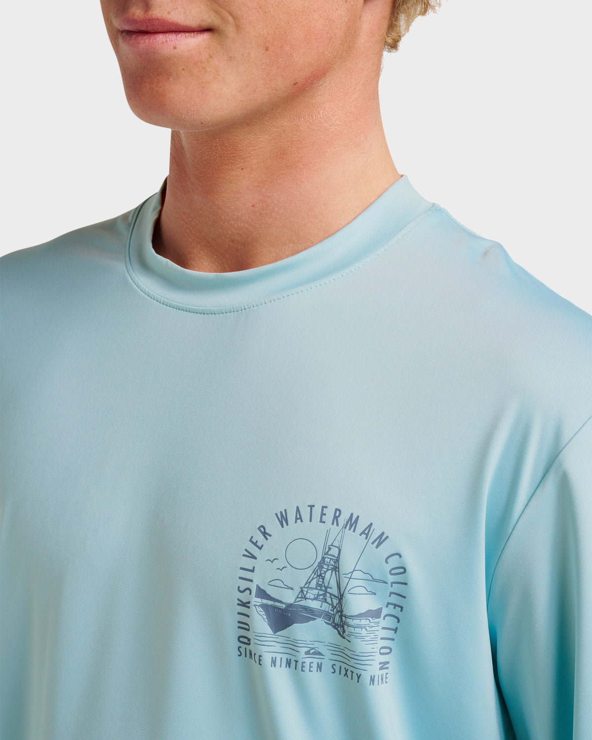 Waterman Coolbreeze Long Sleeve Surf Tee - Sterling Blue | Quick SilverTrusted