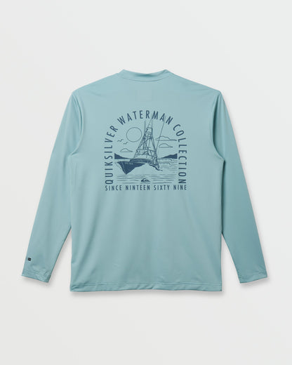 Waterman Coolbreeze Long Sleeve Surf Tee - Sterling Blue | Quick SilverTrusted