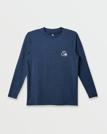 DNA Logo Surf Long Sleeve Surf Tee - Navy Heather | Quick SilverNew