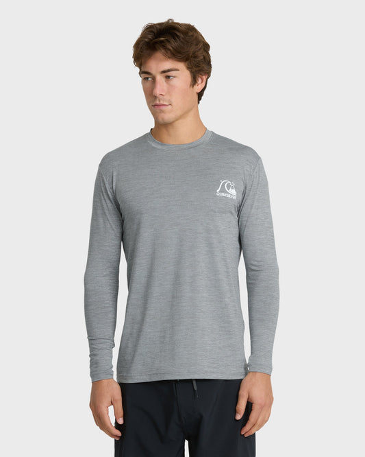 DNA Logo Surf Long Sleeve Surf Tee - Smoked Gray Heather | Quick SilverTrending