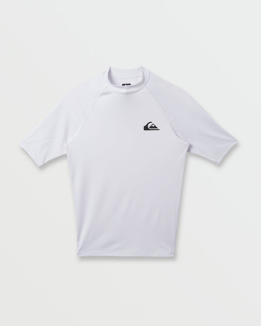 Everyday UPF 50 Short Sleeve Rashguard - White | Quick SilverDiscount