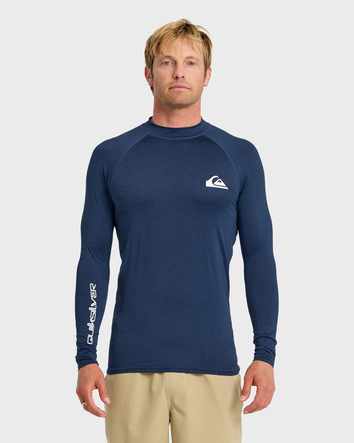 Everyday UPF 50 Long Sleeve Rashguard - Navy Heather | Quick SilverTop Pick