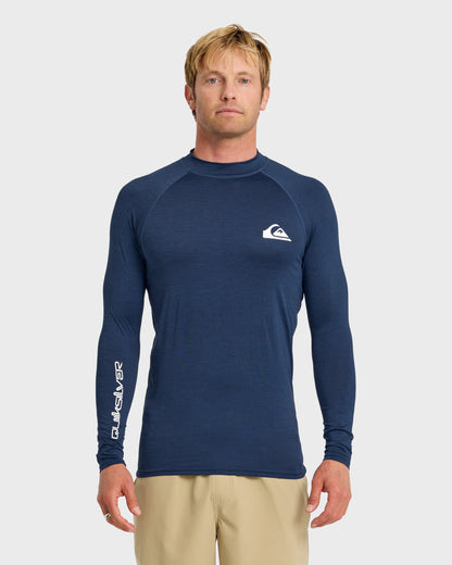 Everyday UPF 50 Long Sleeve Rashguard - Navy Heather | Quick SilverTop Pick