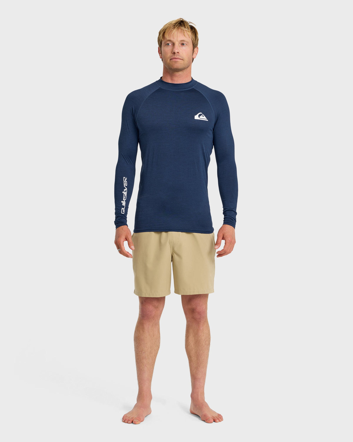 Everyday UPF 50 Long Sleeve Rashguard - Navy Heather | Quick SilverTop Pick