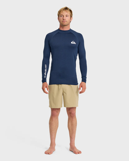 Everyday UPF 50 Long Sleeve Rashguard - Navy Heather | Quick SilverTop Pick