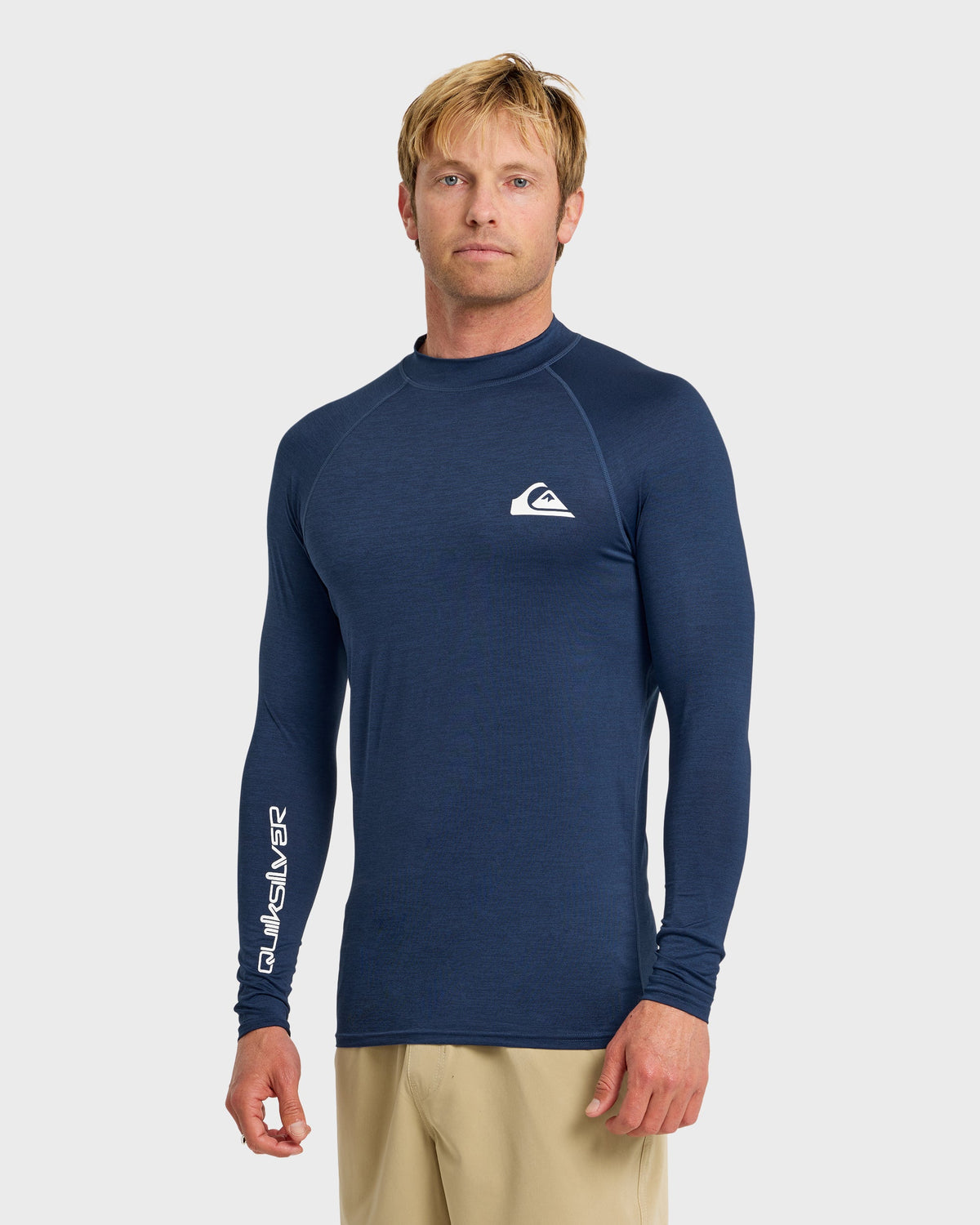 Everyday UPF 50 Long Sleeve Rashguard - Navy Heather | Quick SilverTop Pick