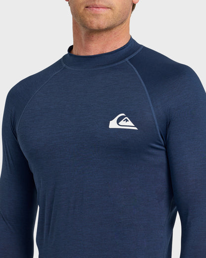 Everyday UPF 50 Long Sleeve Rashguard - Navy Heather | Quick SilverTop Pick