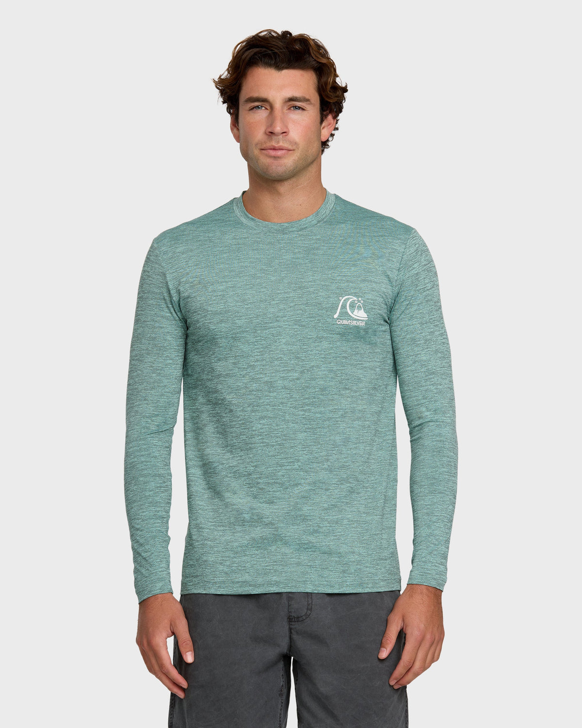 DNA Logo Surf Long Sleeve Surf Tee - Jade Heather | Quick SilverRecommended