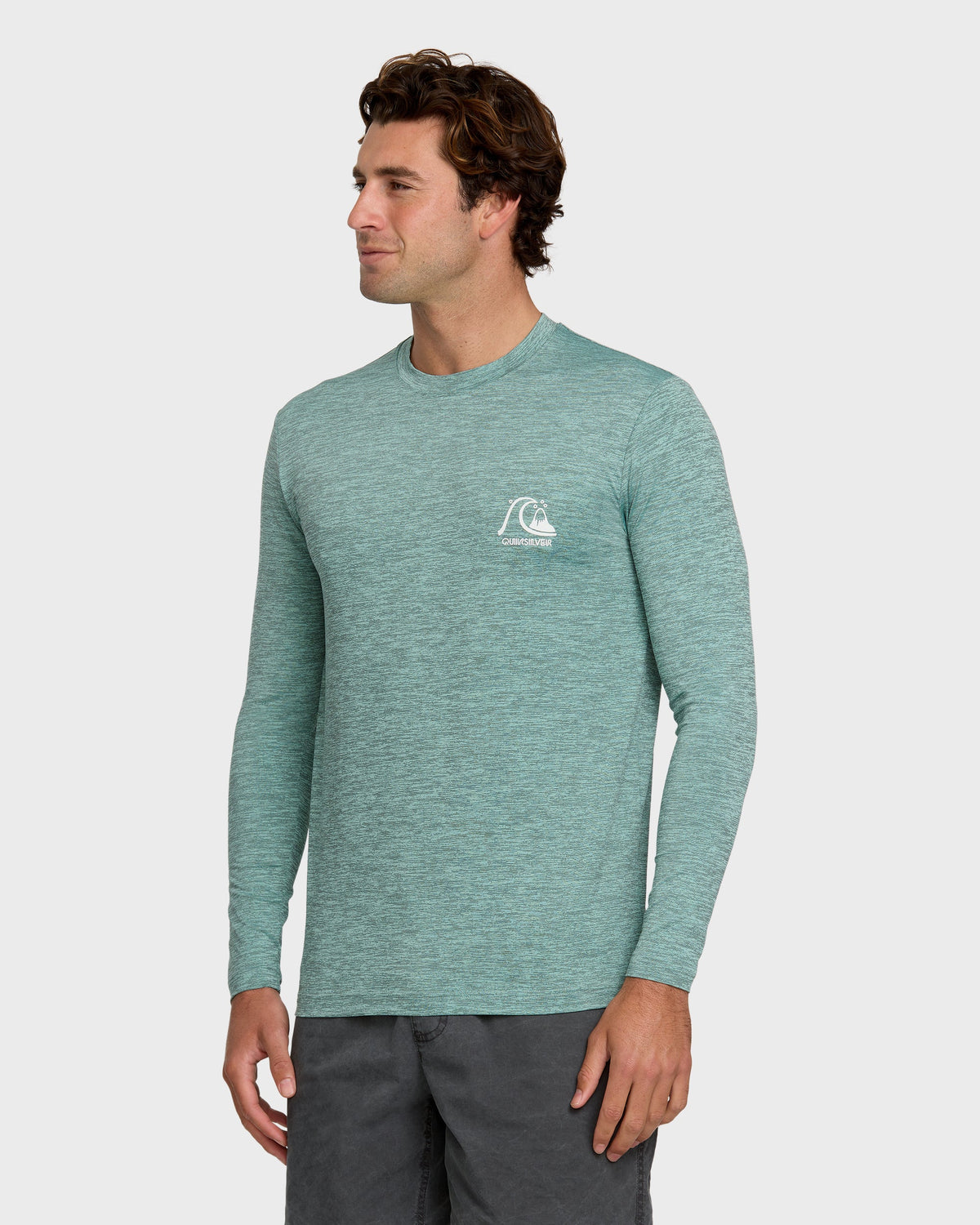 DNA Logo Surf Long Sleeve Surf Tee - Jade Heather | Quick SilverRecommended