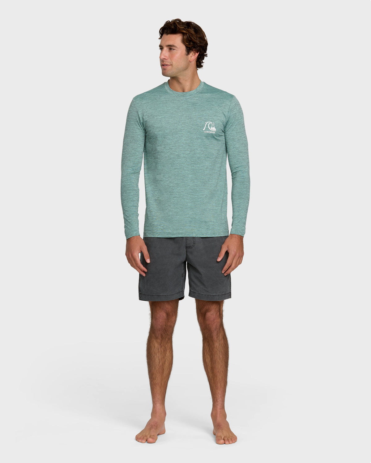 DNA Logo Surf Long Sleeve Surf Tee - Jade Heather | Quick SilverRecommended