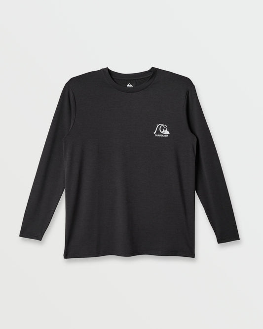 DNA Logo Surf Long Sleeve Surf Tee - Phantom Heather | Quick SilverGreat Value