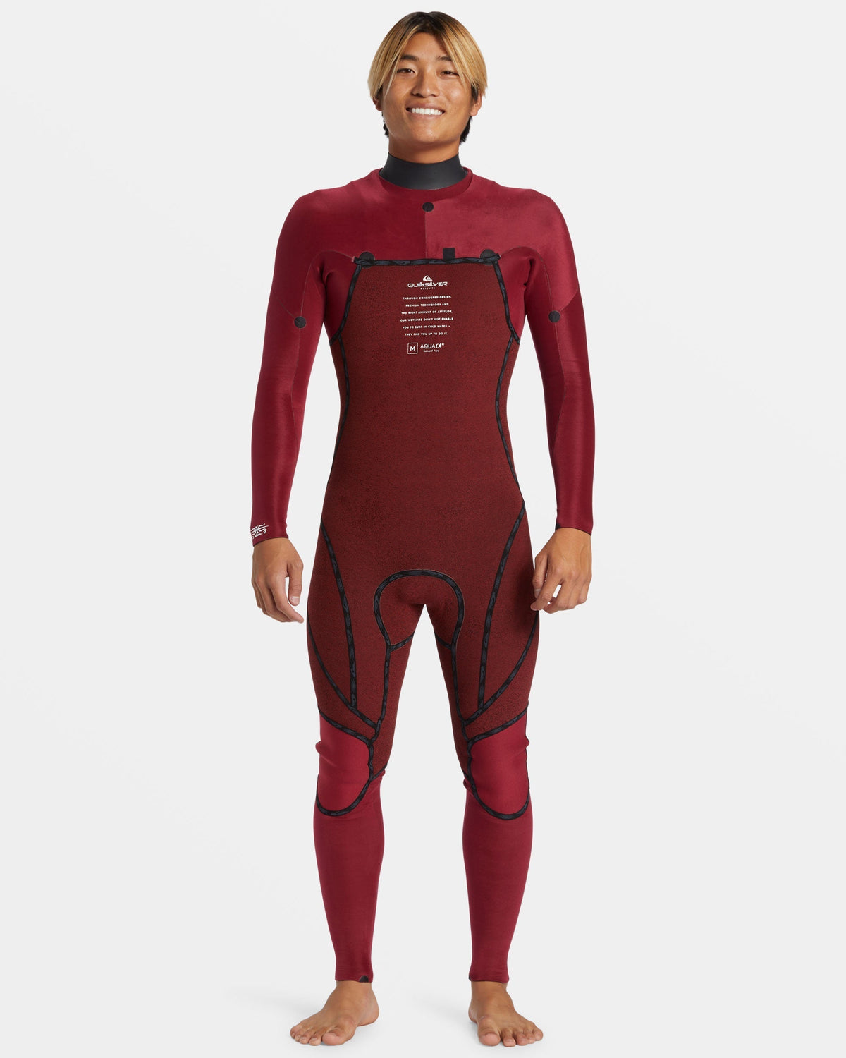 3/2mm Mercury Chest Zip GBS Wetsuit - High Risk Red | Quick SilverFeatured