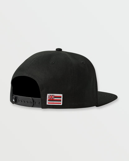 Hawaii Islands Snapback Hat - Black | Quick SilverPremium
