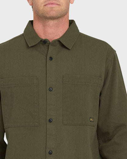 Heron Long Sleeve Shirt - Grape Leaf | Quick SilverBest Seller