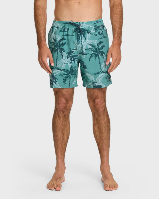 Waterman Off The Grid 17" Swim Trunks - Aqua | Quick SilverNew