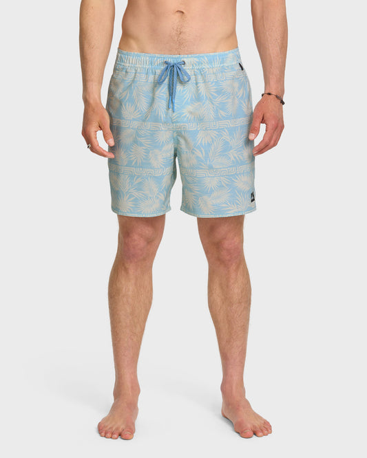 Waterman Fern Garden 17" Swim Trunks - Beach Blue | Quick SilverClassic